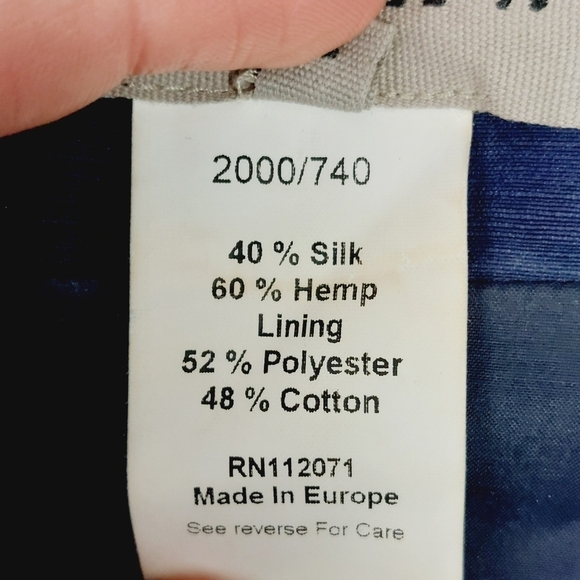 Jigsaw Blue Silk Hemp Blend Flap Pockets Victorian Collared Blazer P2959 - Picture 7 of 8